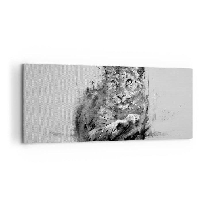 Panorama Bilder auf Leinwand 100x40cm Leinwandbild Tier Abstraktion Gross Wanddeko Bild Schlafzimmer