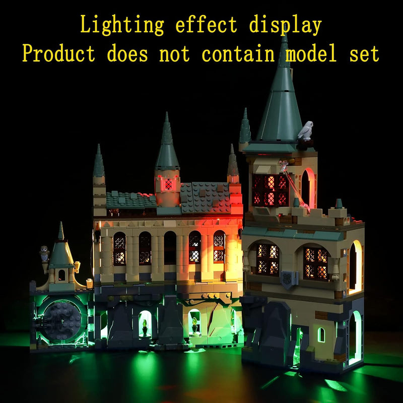 GEAMENT Licht-Set Kompatibel mit Lego Harry Potter Schloss Hogwarts Kammer (Hogwarts Chamber of Secr