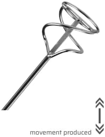 Spiralrührer 590 x 120 mm, Mörtelrührer, Rührwerk, SDS Gewinde, 59 cm lang, 120 mm Durchmesser, für