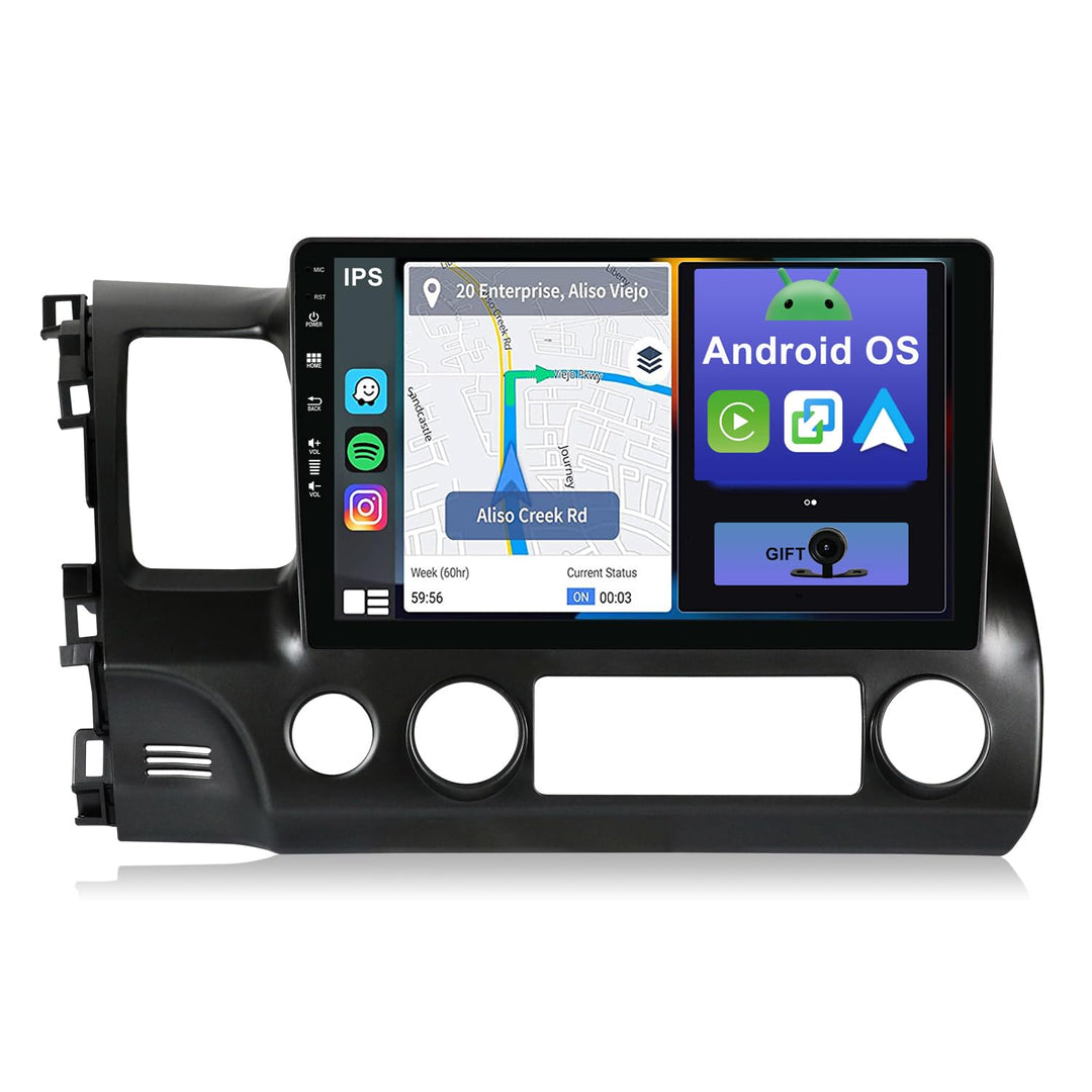 Android 14 Autoradio für Honda Civic (2004-2011)-[Integriertes CarPlay/Android Auto/GPS]-10.1”IPS 2.