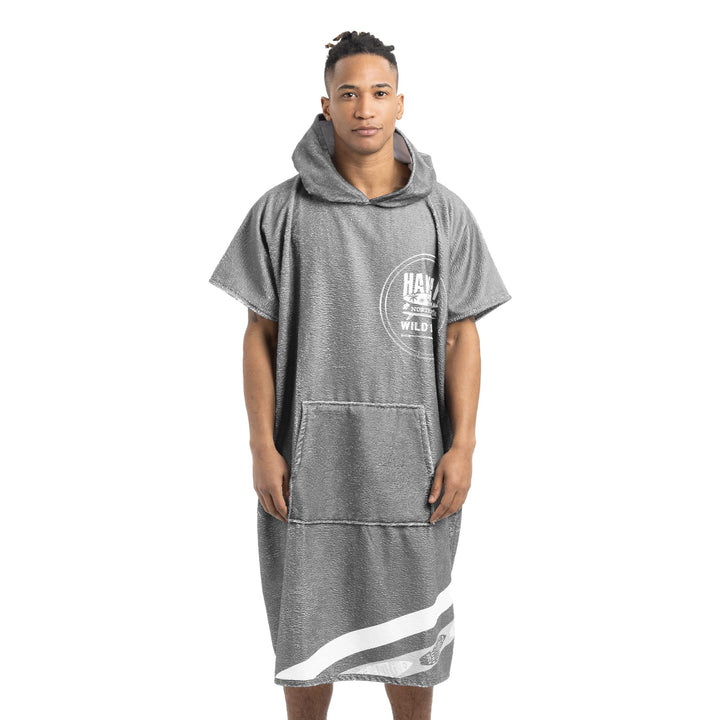 HOMELEVEL Badeponcho Unisex - Surf Poncho aus Baumwolle/Polyester - Handtuch für Erwachsene - Badema