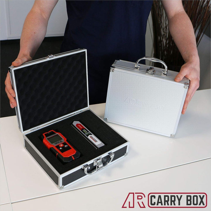AR Carry Box® Kleine Alubox Alukoffer Aluminium Koffer Werkzeugkoffer leer 260x210x80mm Alu/Schwarz,