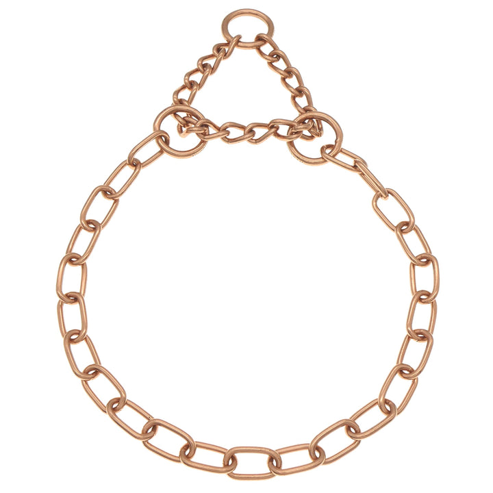 Sprenger Hundehalskette mit Durchzugskette 3 mm I CUROGAN Hundehalsband für kurz- und langhaar Hunde
