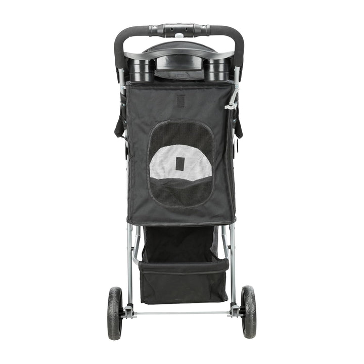 TRIXIE Buggy für Hunde, 47 × 100 × 80 CM, 4,6 kg - extra leicht, schwarz, bis 11 kg belastbar - 2895