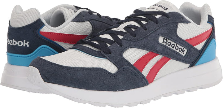 Reebok Unisex Gl1000 Sneaker 40.5 EU Cold Grey Vector Navy Radiant Aqua, 40.5 EU Cold Grey Vector Na