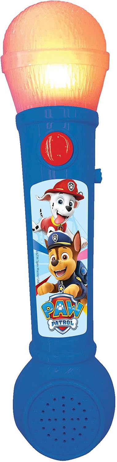 Lexibook, Paw Patrol, Mikrofon für Kinder, musikalisches Spielzeugspiel, eingebauter Lautsprecher, L