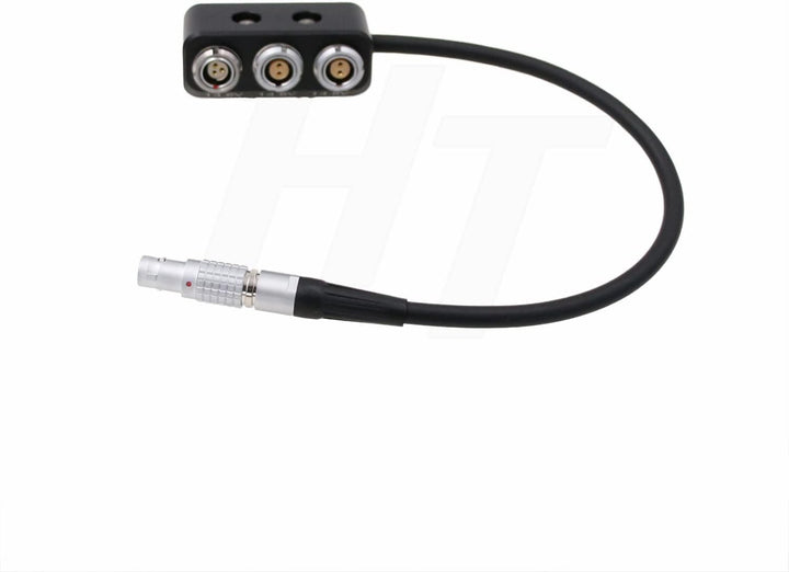 HangTon Power Splitter Kabelbox 0B 3 Pin Stecker auf 2 x 0B 2-polig 1 x Fischer RS 3 Pin Buchse