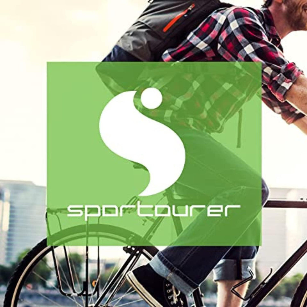 Sportourer Uni Zeta Gel Flow Hi-Viz Fahrradsattel, schwarz, One Size