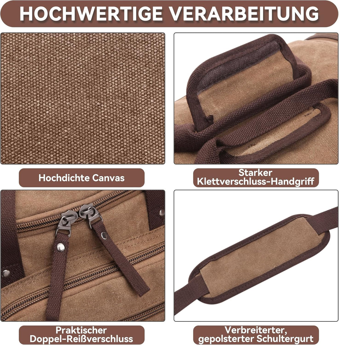 DORRISO Mode Herren Reisetasche Grosse Kapazität Erweiterbar Sporttasche 40L Elegant Handgepäck Tasc