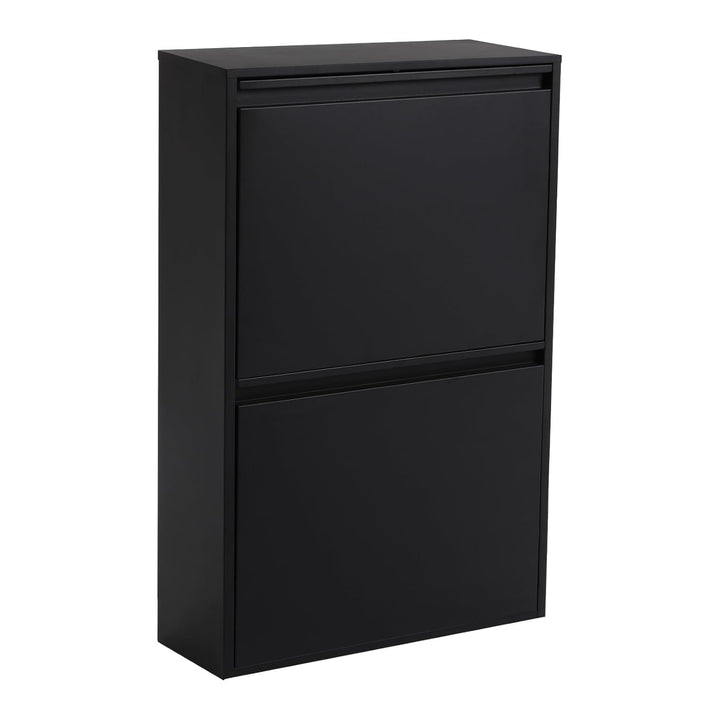 Mülleimer Küche, 4 Stück 15L Sortierung Mülleimer (Schwarz) | Mülltrennsystem 4 Fächer, Abfalleimer,