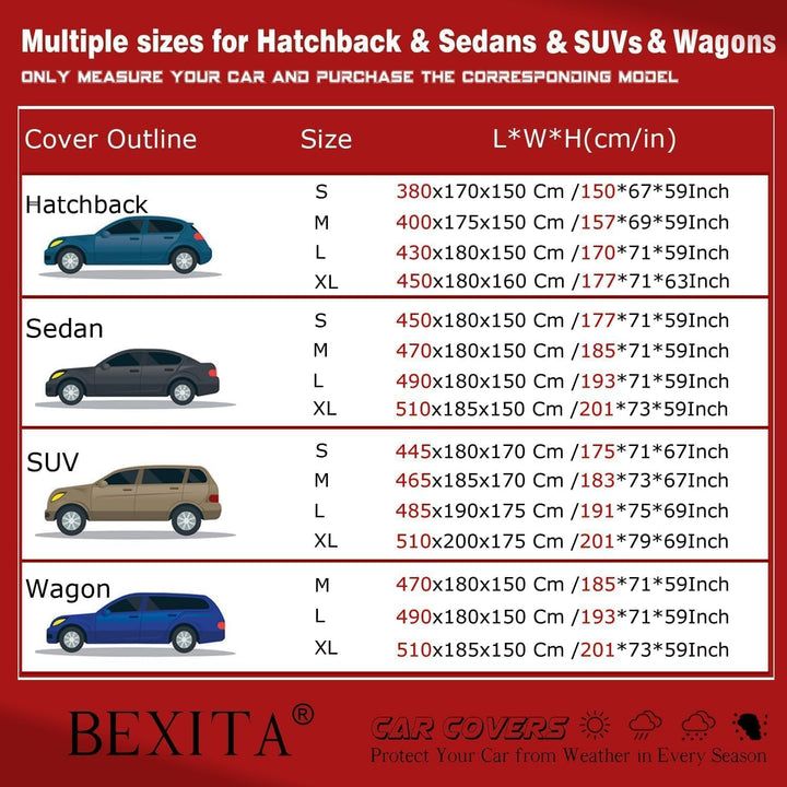 Autoabdeckung Vollgarage Abdeckplane Auto Garage Staubdicht Winddicht Schneedicht UV-Schutz Outdoor