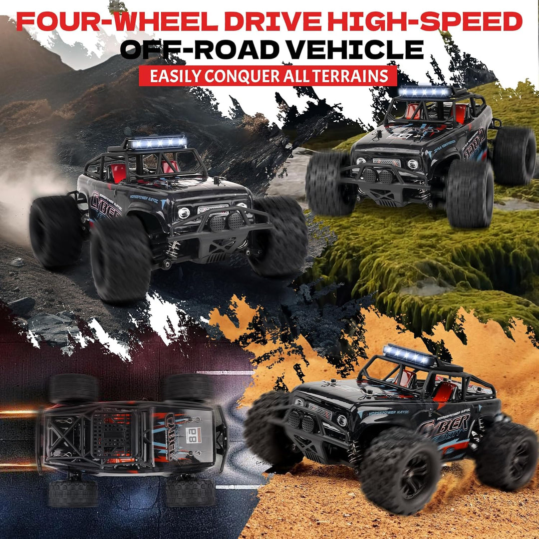 Ferngesteuertes Auto - 1:18 Scales High Speed 40KM/H RC Auto 4WD Offroad-RC-Truck 2 Batterien 2.4GHz