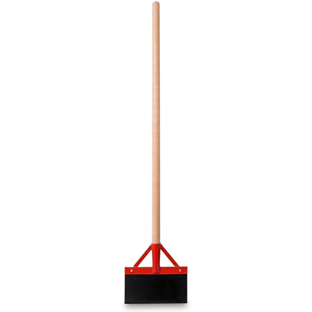 Stossscharre 50 cm mit Buchenholzstiel 130 cm | Federstahlblatt mit Strebe 500 mm breite | Bodenscha