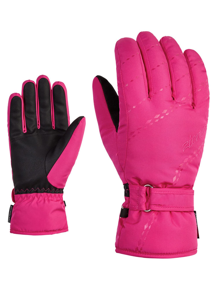 Ziener Damen Korva Ski-Handschuhe/Wintersport | warm, atmungsaktiv 6 pop pink, 6 pop pink