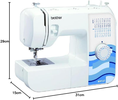 Brother RH137 Nähmaschine (37 Stiche) - Allrounder für Home Deko & Hobby