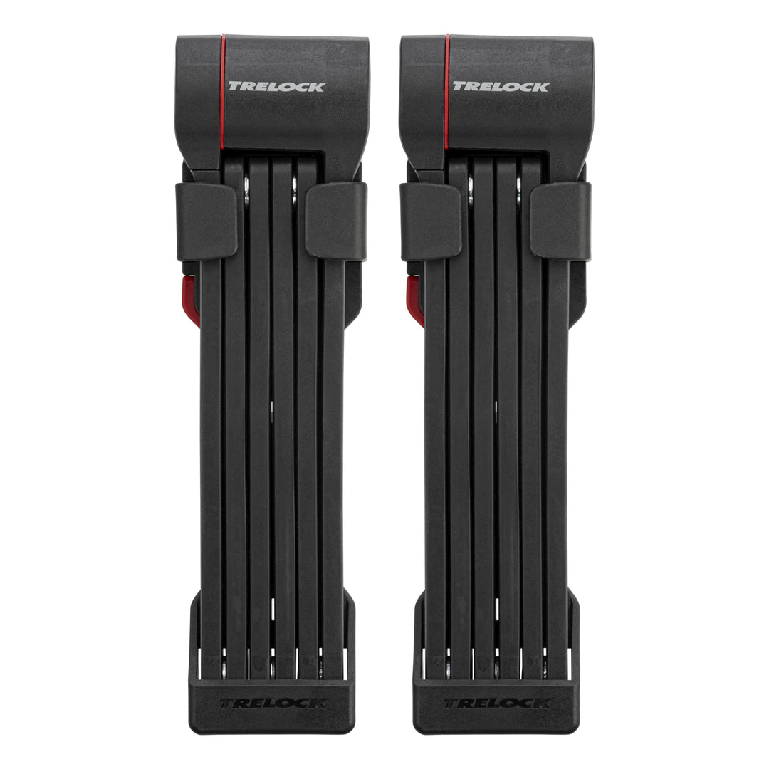 TRELOCK 2x FS 480/100 COPS X-Press TWIN – Set mit 2 Faltschlössern – Länge 100 cm – Sicherheitsstufe