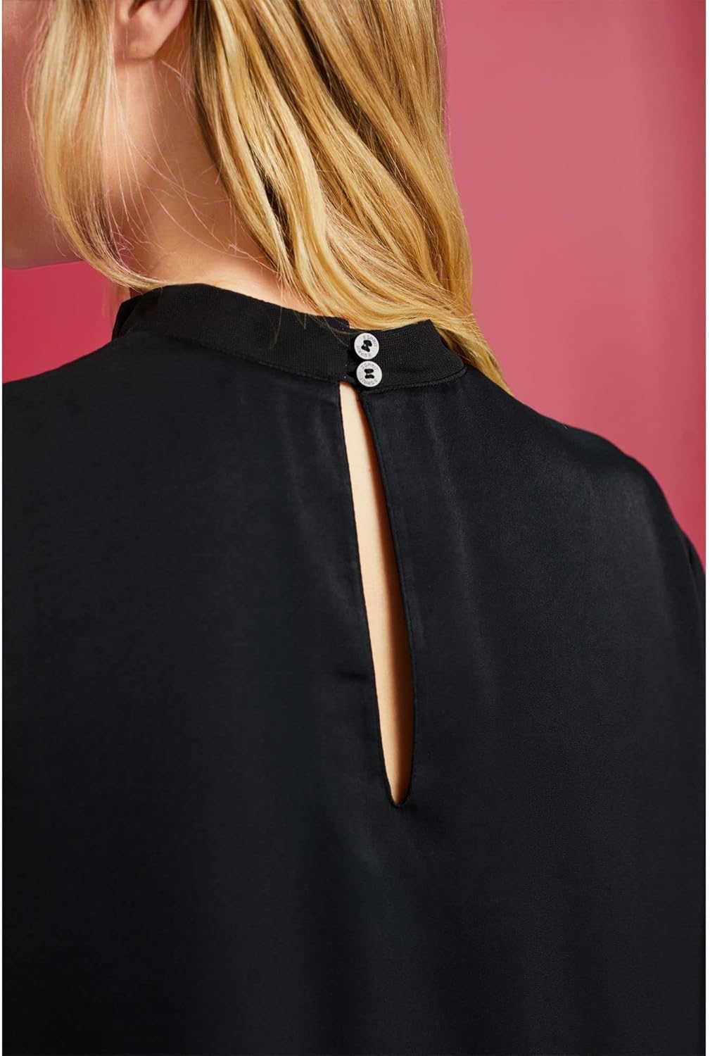 ESPRIT Damen Bluse XS 001/Black, XS 001/Black