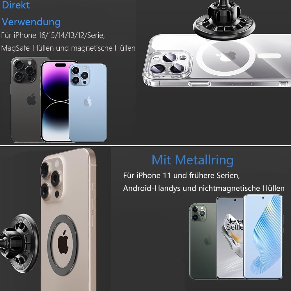 Autotelefonhalterung kompatibel passend für Model 3 2024 & Model Y 2025 Magnetic Phone Mount for Tes