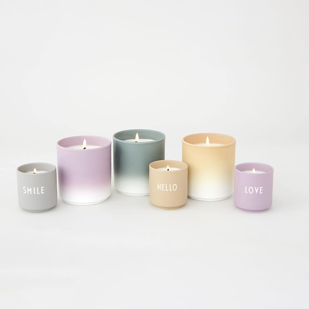 Design Letters duftkerzen im glas klein | duftkerze aus 100% Sojawachs et Brenndauer bis zu 15 Stund