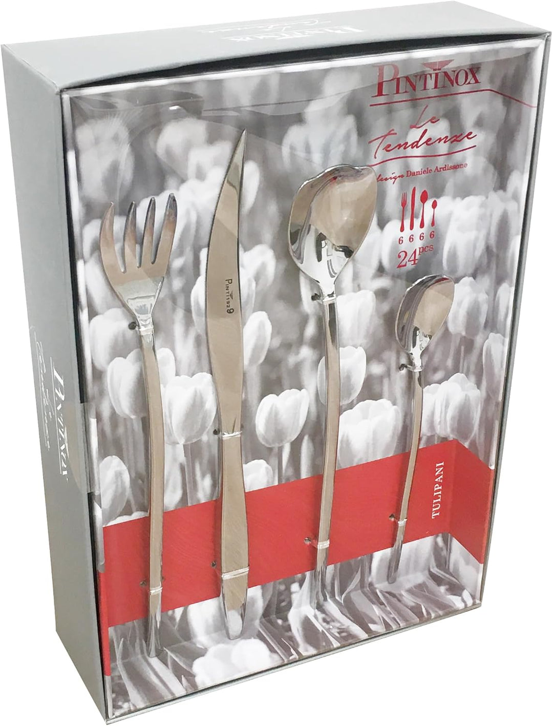 Pinti Spanien a04407091 – CUBERTERIA Tisch Tulipan Inox Pintinox a04407091 24 PZ