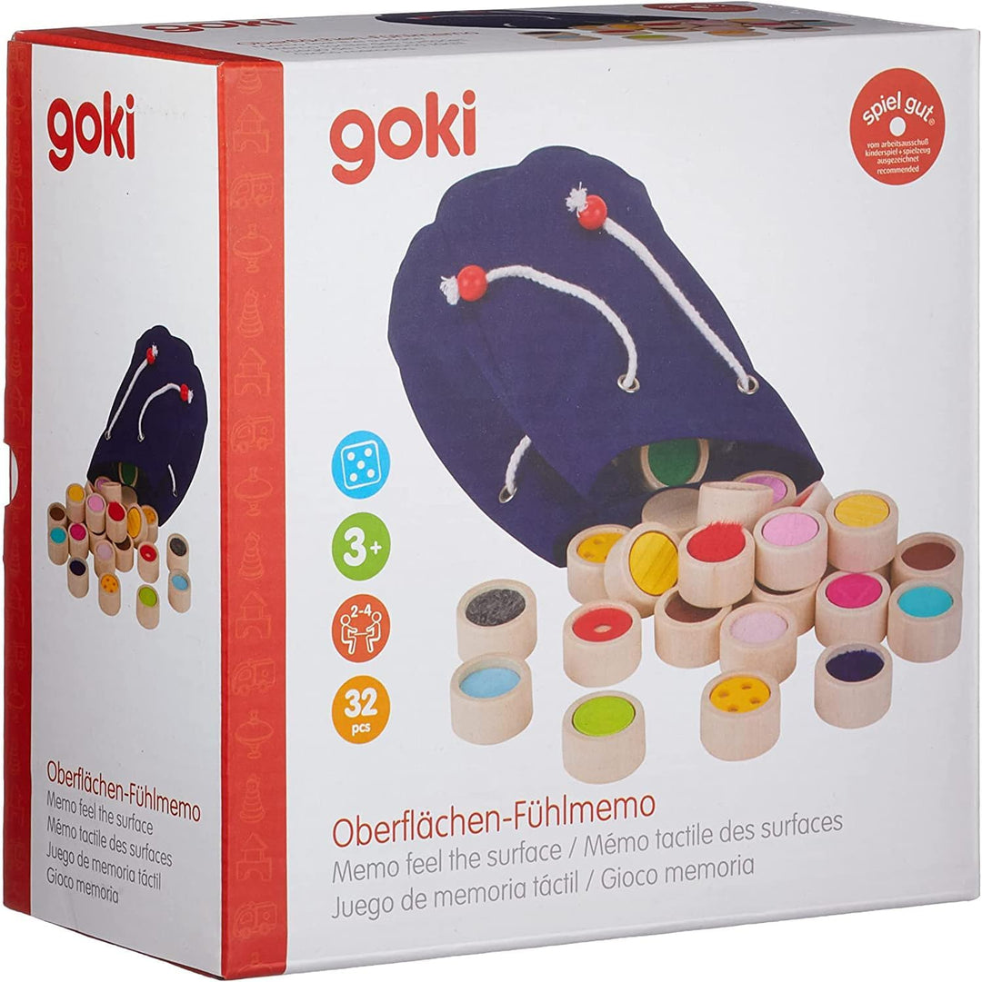 Goki Fühl Memory Lernspielzeug - Tastspiel für Kinder
