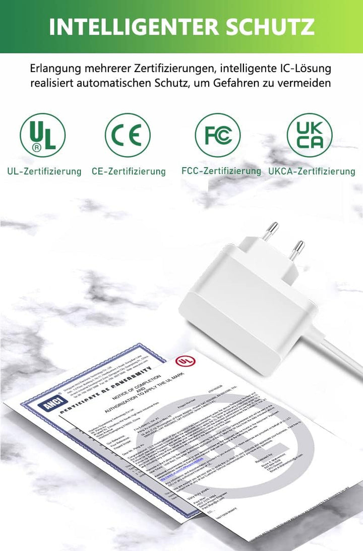 Bouge 6V Ladegerät Kompatibel mit Omron M500 M300 M400 M700 M2 M3 M6 M7 M8 M9 X3 X4 X7 Evolv All-in-