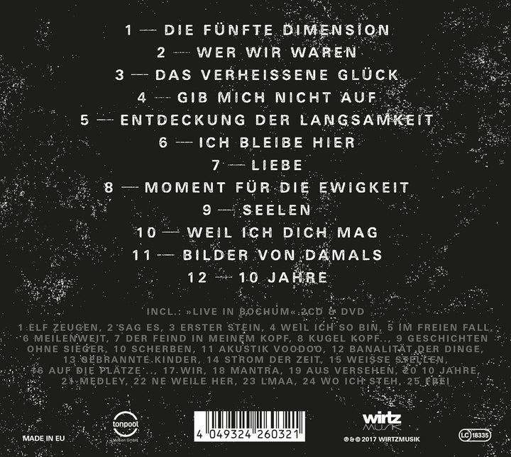 Die Fünfte Dimension Deluxe (3CDs + DVD), Audio-CD