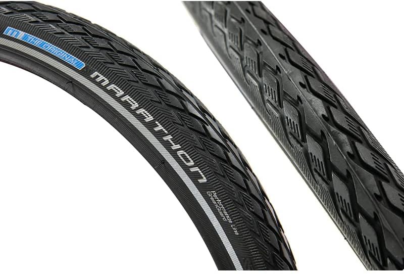 Brompton Reifen 35-349 Schwalbe Marathon - Reflektorstreifen, schwarz, 16 Zoll