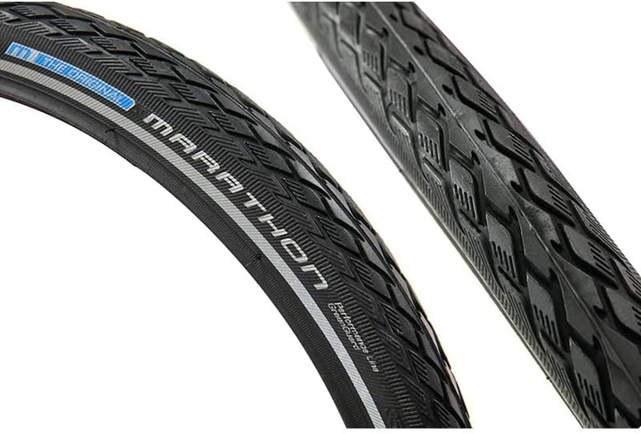 Brompton Reifen 35-349 Schwalbe Marathon - Reflektorstreifen, schwarz, 16 Zoll
