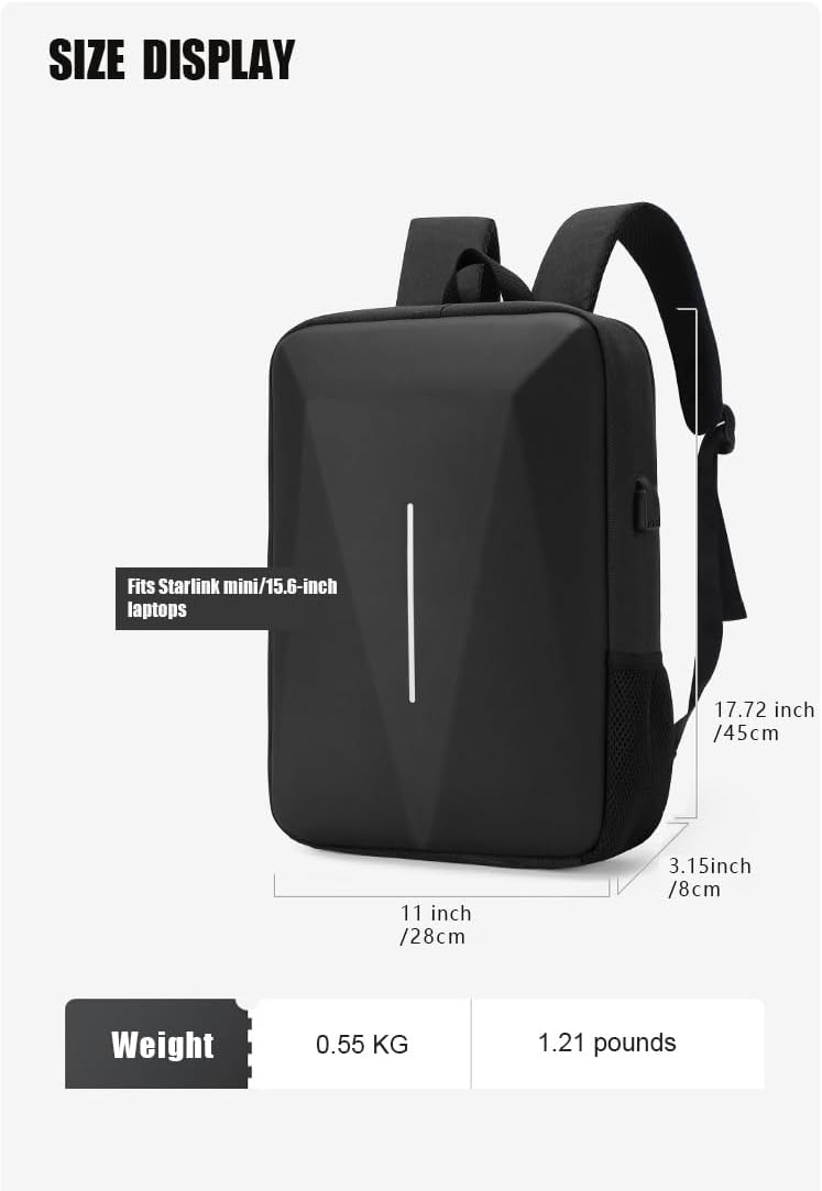 Tasche für Starlink Mini – Aufbewahrungstasche für Starlink Dish und alles Zubehör – diebstahlsicher
