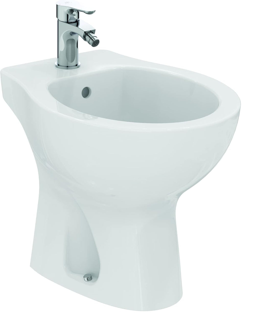 Ideal Standard - Eurovit Bodenbidet für freistehende Wandmontage, weiss