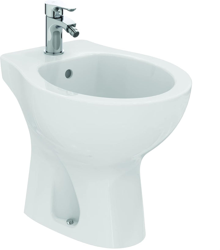 Ideal Standard - Eurovit Bodenbidet für freistehende Wandmontage, weiss