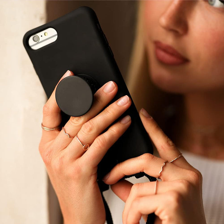 PopSockets x Just Elegance - Handyhülle für iPhone 12/12 Pro mit einer Abnehmbarereiner Geflochtenen