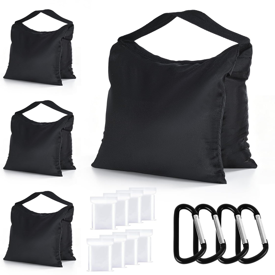 ABCCANOPY Sandsack Satteltasche Fotografie Gewicht Taschen für Video Ständer, 4 Packungen (schwarz),