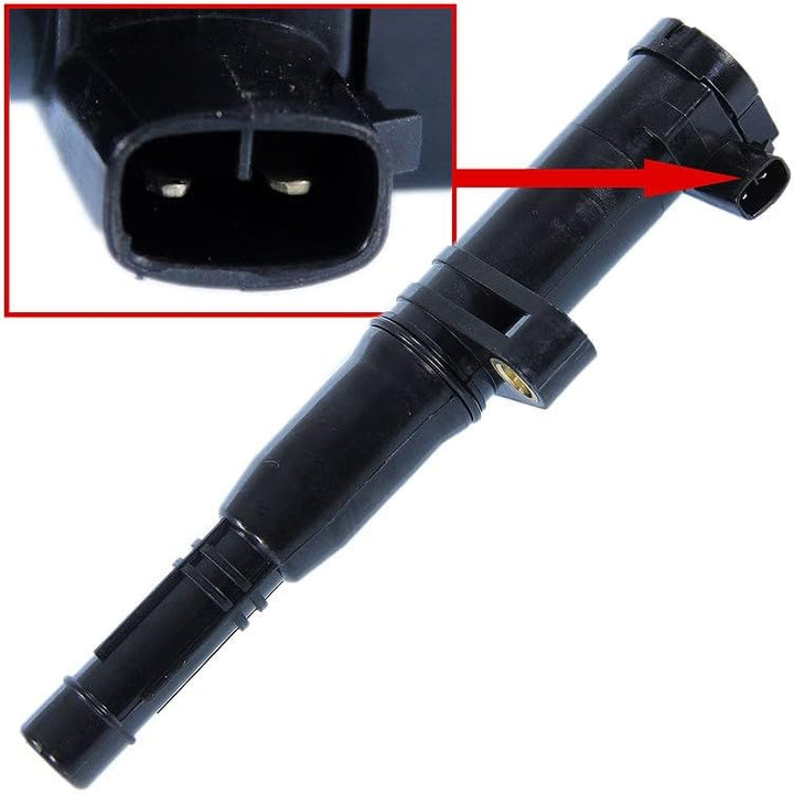 BESTPRICE 4x Zündspule 2-polig Zündmodul 12V Stabzündspule