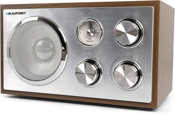 Blaupunkt RXN 180, Küchenradio Retro mit Bluetooth, einfaches Radio mit UKW/FM und Aux In, Retroradi