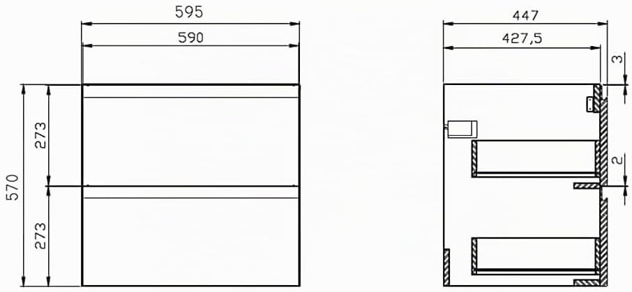 VBChome Badmöbel 60 cm Weiss Aufsatzwaschbecken ohne Hahnloch 60x42 cm Aufsatzwaschtisch mit Waschbe