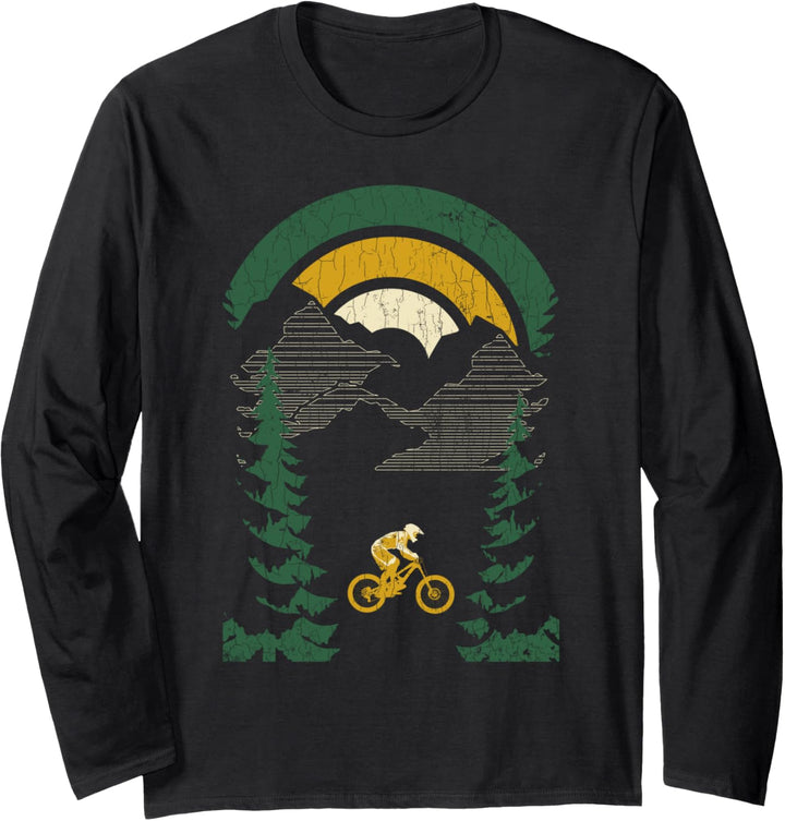 Mountainbike-Fahrradgeschenk für Ihn mountain bike Langarmshirt