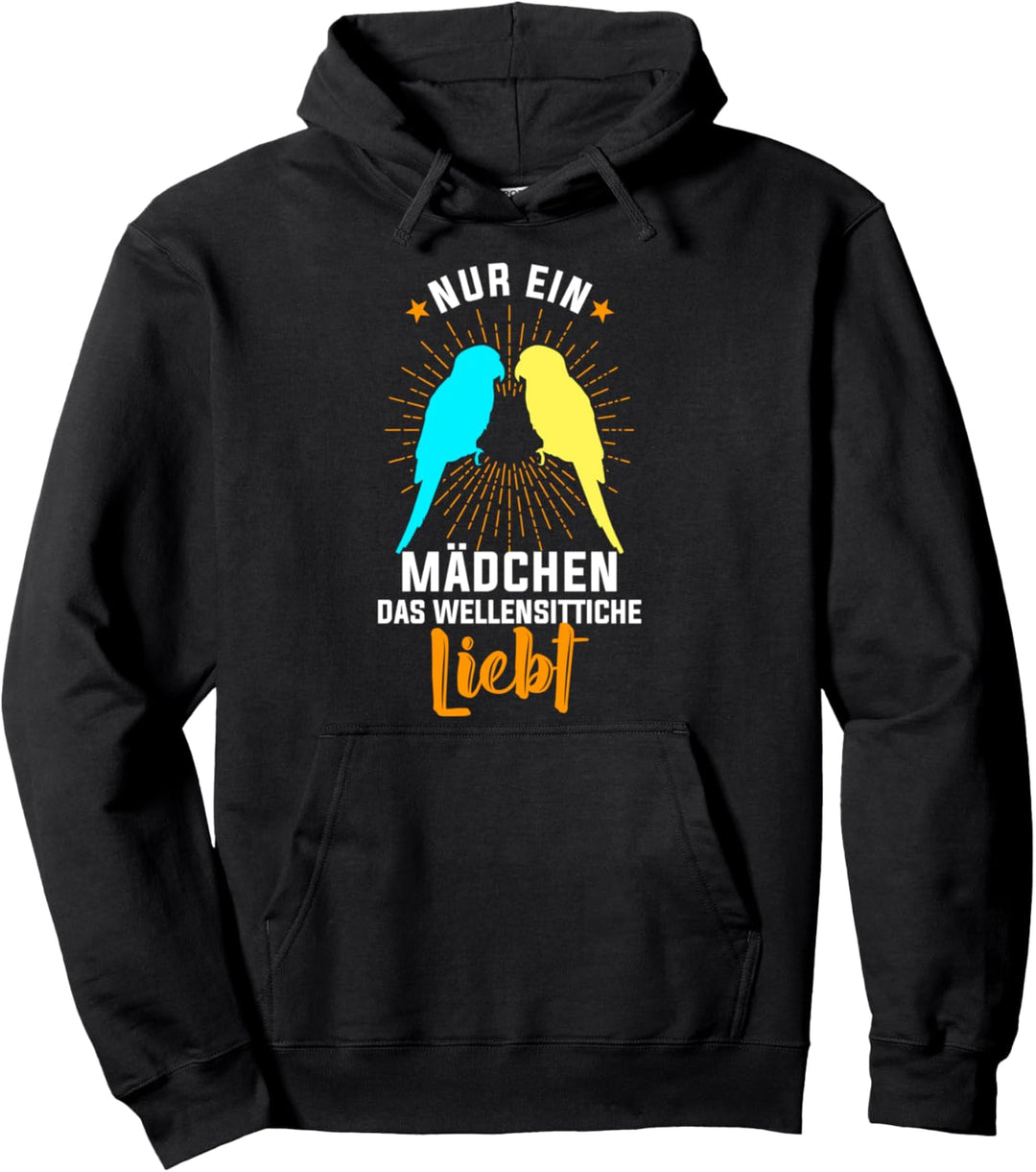 Nur ein Mädchen das Wellensittiche liebt Pullover Hoodie