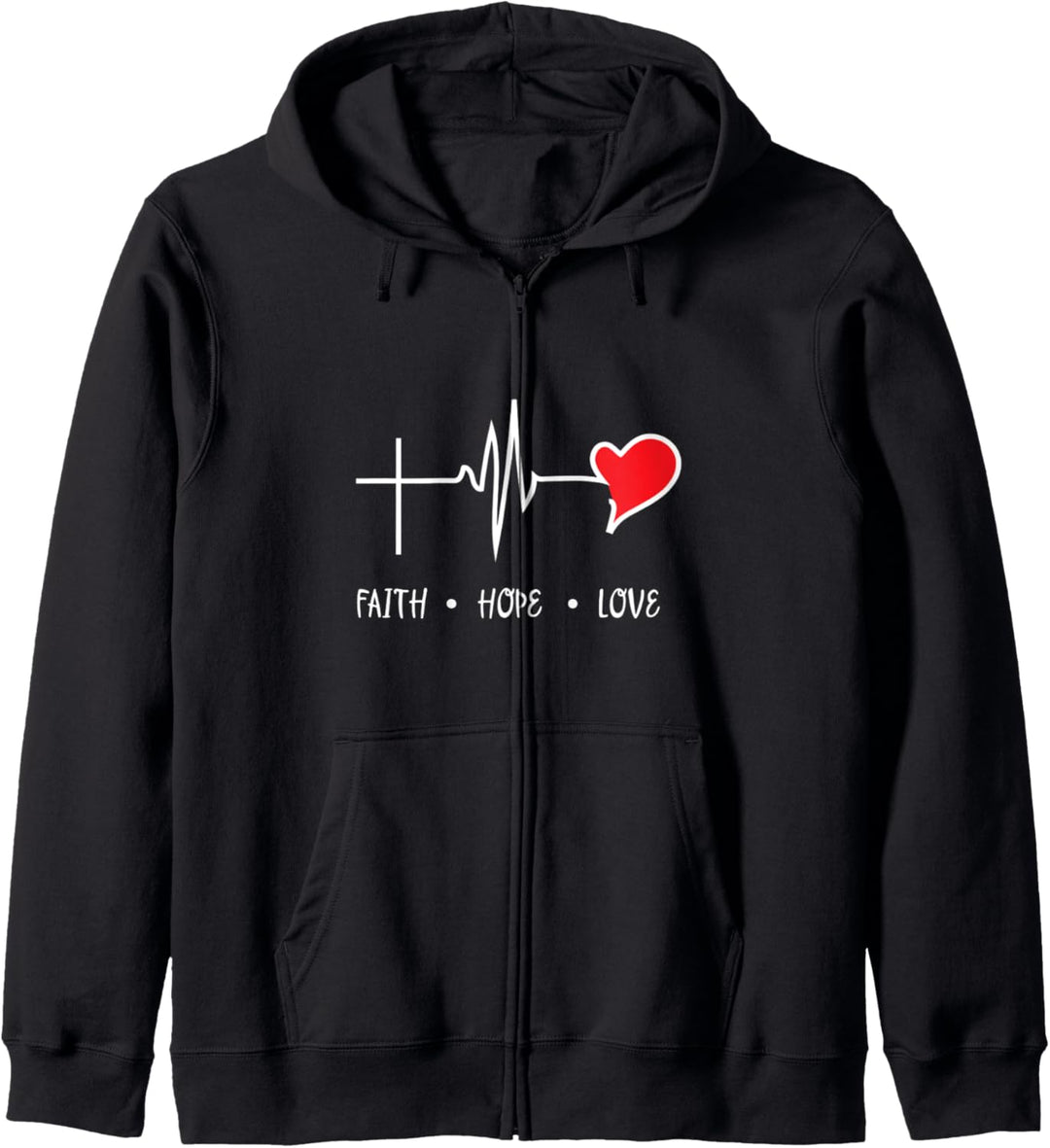 Christlicher Glaube Hoffnung Liebe Kapuzenjacke