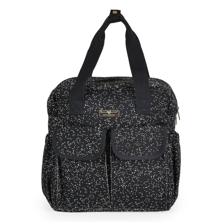 Cangaroo Wickeltasche Mivida Clips Wickelunterlage Reissverschluss Schultergurte schwarz, Schwarz