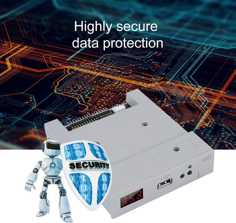 Eboxer ABS Laufwerk SFR1M44-U100 3,5 Zoll 1,44 MB USB-SSD-Diskettenlaufwerk-Emulator Plug & Play (we