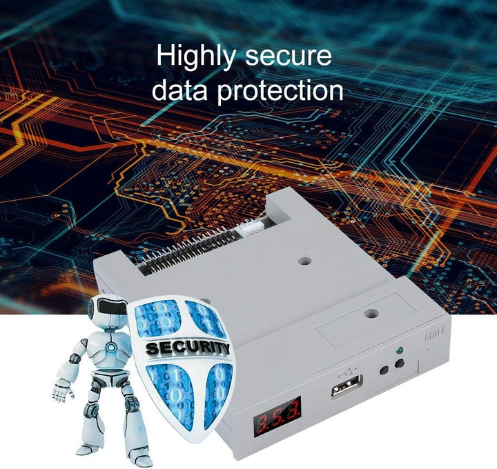 Eboxer ABS Laufwerk SFR1M44-U100 3,5 Zoll 1,44 MB USB-SSD-Diskettenlaufwerk-Emulator Plug & Play (we