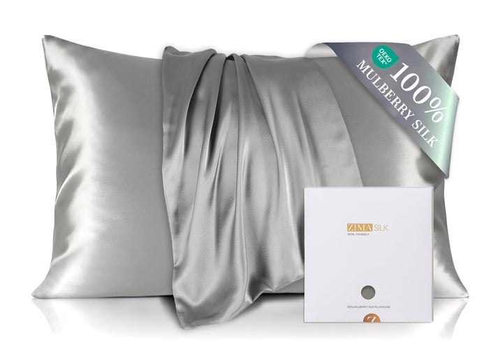 ZIMASILK Kissenbezug aus 100% Seide für Haare und Haut. Doppelseitige 19 Momme Reine Maulbeerseide K