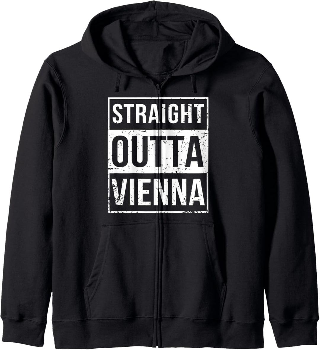 Vintage Lustig Straight Outta Vienna | Österreich Wien Kapuzenjacke