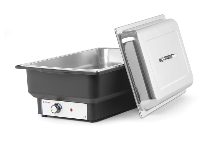 HENDI Chafing dish Tellano, Wärmebehälter, 9L, 230V, 900W, 573x348x(H) 284mm, Edelstahl, Polypropyle