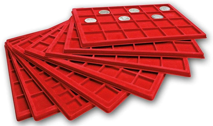 SAFE 269-9 XXL Aluminium Münzkoffer Black Diamant für 216 Münzen + 8 rote Tableaus Mixed - Format: 3