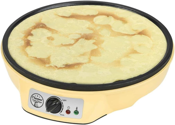 Bestron Crêpes Maker im Retro Design, für Crepes mit Ø 30 cm, inkl. Teigverteiler & Crêpes-Wender, m