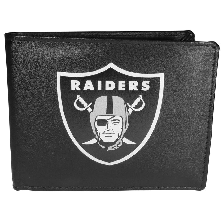 Siskiyou Sports Bi-fold Wallet Large Logo Las Vegas Raiders Einheitsgrösse Schwarz, Las Vegas Raider