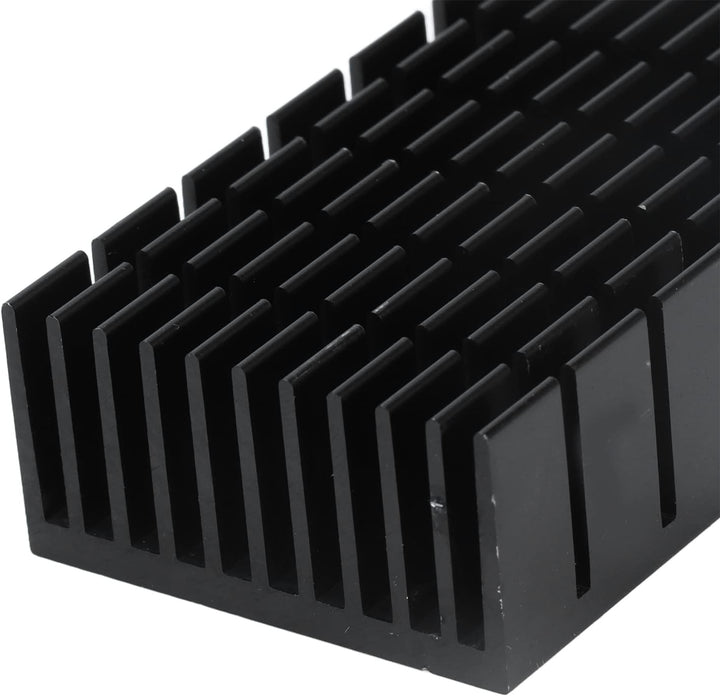 lyrlody 2 Stück Schlitzkühlkörper, Aluminium Kühlkörper PC Kühlrippen Kühler-Set Heatsink Eloxierte